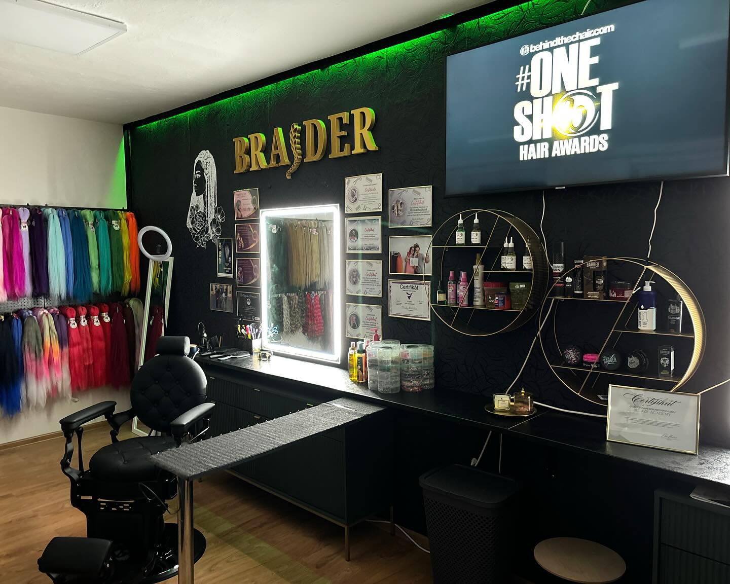 Barber & Braider Studio — pracovné miesto